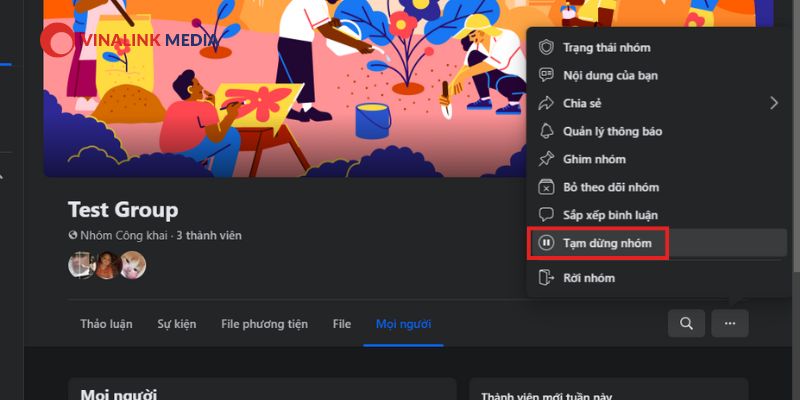 Lưu trữ nhóm Facebook trên máy tính